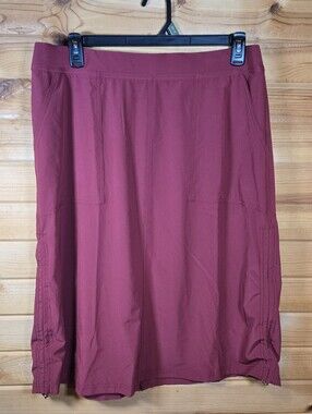 Chico's Zenergy Neema UPF Bungee Skirt Women's Size 2 Large Red NWT Travel Golf